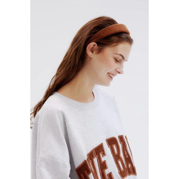 New Limited Edition The Bar Drew Headband Brown Corduroy - Picture 2 of 3